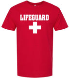 Lifeguard Cross + T-Shirt - Printed Short Sleeve Soft Cotton Premium Unisex Life Guard Pool Watch Safety Tee