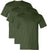 US Army Heavyweight Solid Color T-Shirts | Made in USA 100% Cotton Heavy Weight Crewneck Shirts | 3 Pack
