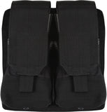 Black - Tactical MOLLE Dual Universal Rifle Mag Pouch