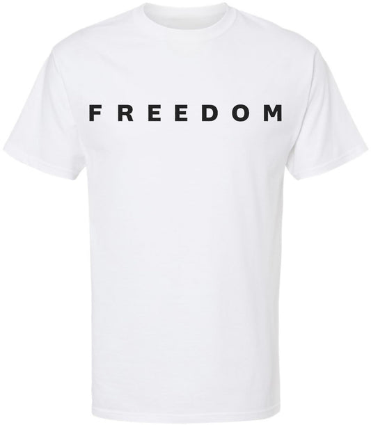 Freedom T-Shirt | Charlie Kirk Conservative Patriotic Tee | Political Faith Unisex Short Sleeve Tee