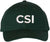 CSI Embroidered Baseball Cap | Crime Scene Investigation Text Hat | Structured Unisex Costume