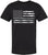 Black USA Flag Thin Line Short Sleeve T-Shirt Patriotic American Support First Responders Tee