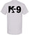 K9 Canine Bold Police Dog T-Shirt | Double Sided K-9 Law Enforcement Dogs Handler Tee Shirt