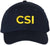 CSI Embroidered Baseball Cap | Crime Scene Investigation Text Hat | Structured Unisex Costume