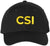 CSI Embroidered Baseball Cap | Crime Scene Investigation Text Hat | Structured Unisex Costume
