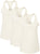 Jersey Racerback Tank Top Set | Relaxed Fit Athletic Running Yoga Tanks Tops, Womens, 3 Pack