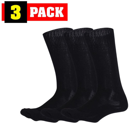Genuine GI Military Tactical Boot Socks – US Made Wool Blend Cushion Sole Army Moisture-Wicking Combat Socks (3-Pack)
