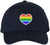 Rainbow Heart Embroidered Baseball Cap LGBTQ+ Pride Love Colors All Gender Structured Hat