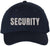 Security Embroidered Baseball Cap | Officer Guard Bouncer Large Text Adjustable Work Hat