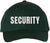 Security Embroidered Baseball Cap | Officer Guard Bouncer Large Text Adjustable Work Hat