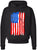 Army Universe Thin Line USA Flag Distressed American US Hooded Sweatshirt Patriotic Pullover Hoodie, Black