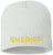 Sheriff Embroidered Skull Cap | 100% Acrylic Knit Police Winter Warm Beanie Hat