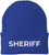 Sheriff Embroidered Beanie Hat USA Army Uniform Police 100% Acrylic Knit Winter Watch Cap