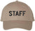 Staff Embroidered Baseball Cap | Large Text Workforce Employee Team Group Structured Hat