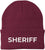 Sheriff Embroidered Beanie Hat USA Army Uniform Police 100% Acrylic Knit Winter Watch Cap