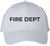 Fire Department Text Embroidered Baseball Cap | Fire Fighters Rescue Professionals Uniform | Structured Hat