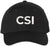 CSI Embroidered Baseball Cap | Crime Scene Investigation Text Hat | Structured Unisex Costume