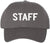 Staff Embroidered Baseball Cap | Large Text Workforce Employee Team Group Structured Hat
