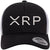 XRP Logo Embroidered Trucker Hat | Crypto Coin Symbol Mesh & Snap Back Adjustable Cap