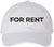 For Rent Sign Embroidered Dad Hat | Adjustable Funny Gift Baseball Cap for Men and Women