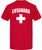 Lifeguard White Cross T-Shirt Premium Cotton Double Sided Print Life Guard On Duty Tee Shirt