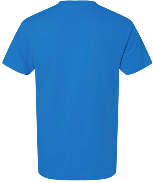 Dad # 1 Fan T-Shirt | Number 1 NY Basketball Fan Tee - Father’s Day, Birthday or Christmas Gift Idea for Dads, Ocean Blue