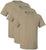 Solid Color Military Style T-Shirts | Poly/Cotton Army Short Sleeve Crewneck Tee Shirts | 3 Pack