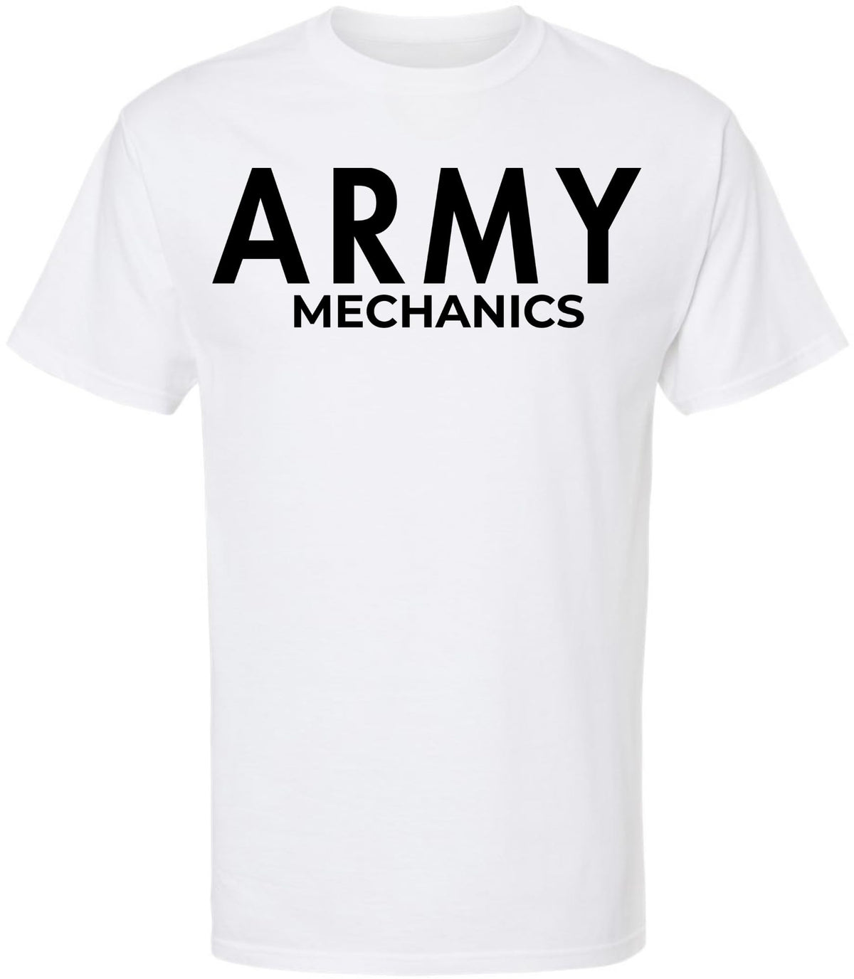 Army Mechanics T-Shirt - 100% Cotton Crewneck Tee - Short Sleeve