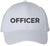 Officer Embroidered Baseball Cap | Hat for Police Military Captain Official | Structured with Hook & Loop Closure