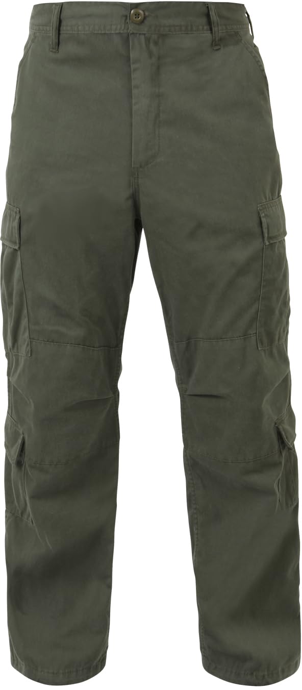 Vintage Paratrooper Cargo Fatigues Pants, Baggy Rugged BDU Army Fatigue Trousers Retro 8 Pocket Pant