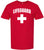 Lifeguard White Cross T-Shirt Premium Cotton Double Sided Print Life Guard On Duty Tee Shirt