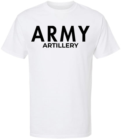 Army Artillery T-Shirt | U.S. Military Field Corps Soldier Physical Training PT Short Sleeve Tee Shirt for Men & Women