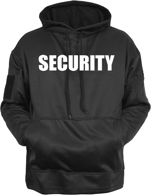 SECURITY Concealed Carry Sweatshirt Pullover DOUBLE SIDED Hoodie for Security Guards & Bouncers