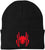 Army Universe Spider Embroidered Beanie Hat | Warm Knit Acrylic Halloween Scary Creepy Crawler Winter Watch Cap
