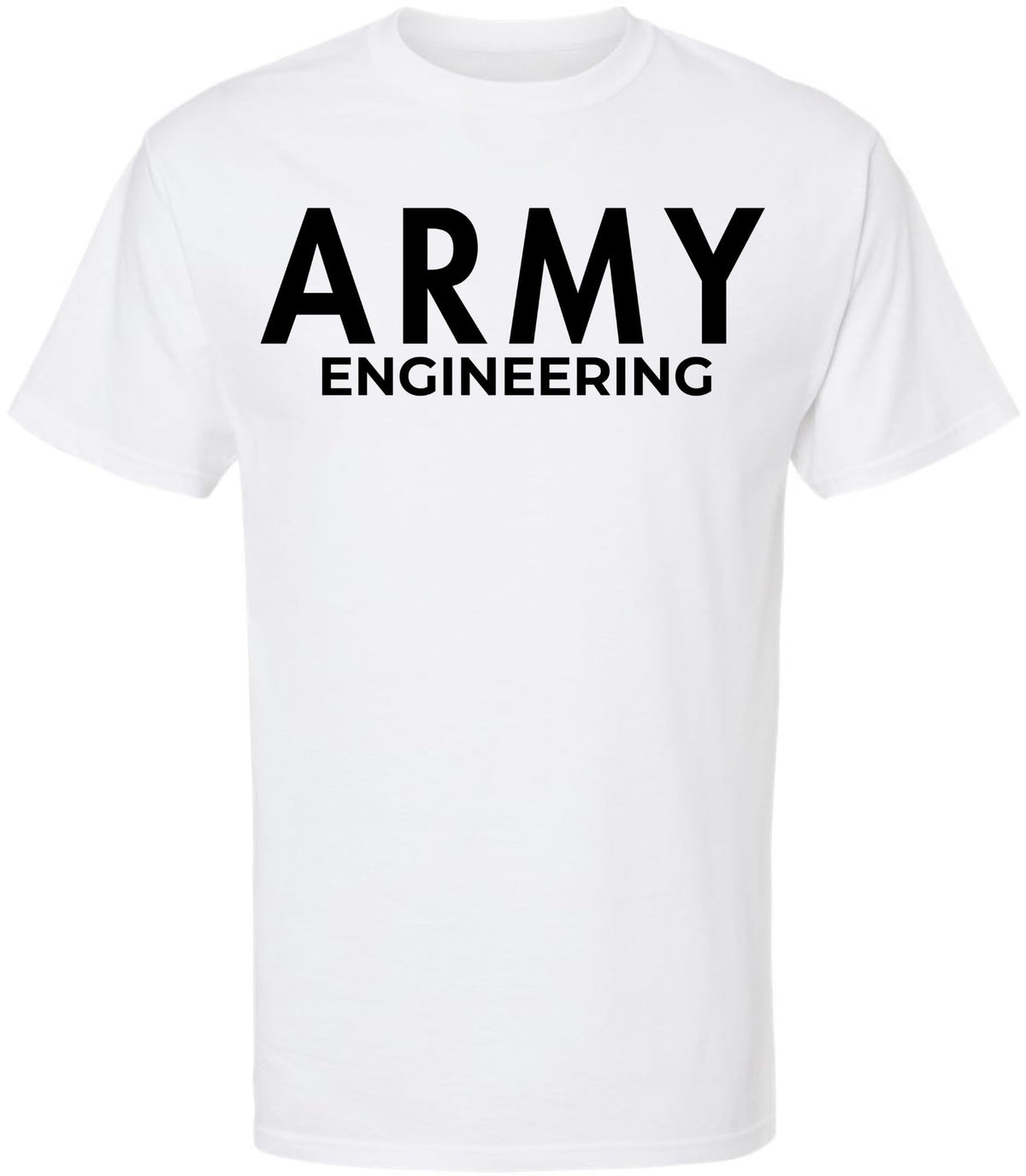 Army Engineering T-Shirt | US Engineer Corps Graphic Short Sleeve Tee | Army Corps of Engineers Crewneck Shirt