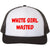 White Girl Wasted Trucker Hat Embroidered Funny Party Gag Gift Mesh Back Adjustable Cap