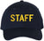 Staff Embroidered Baseball Cap | Large Text Workforce Employee Team Group Structured Hat