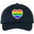 Rainbow Heart Embroidered Dad Hat LGBTQ+ Pride Fashion Gender Neutral Adjustable Baseball Cap