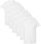 White Premium 100% Cotton T-Shirts 6 Pack, Crewneck Short Sleeve Undershirt, Work, Uniform, Gym, Casual, Everyday Tees