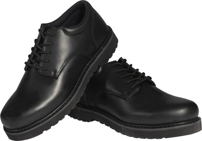 Black Military Uniform Oxford With Work Soles