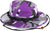 Ultra Violet Camouflage - Tactical Military Boonie Hat - Polyester Cotton