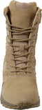 Tan - Mountaineer Sole Military Desert Deployment Boots with Side Zipper - Leather 9 in.
