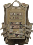 Multicam Camouflage - Kids MOLLE Compatible Cross Draw Tactical Vest
