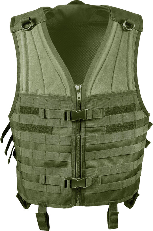 Olive Drab - Tactical MOLLE Compatible Advanced Modular Vest