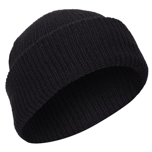 Black - Military Watch Cap - Acrylic USA Made