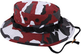 Red Camouflage - Tactical Military Boonie Hat - Polyester Cotton