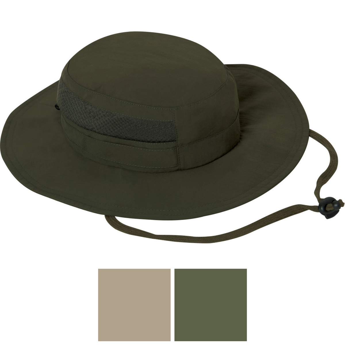 Lightweight Breathable Mesh Boonie Hat - Wide Brim Adjustable Fishing Bucket Cap