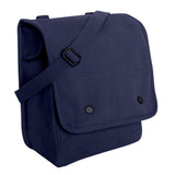 Navy Blue - Canvas Map Case Shoulder Bag