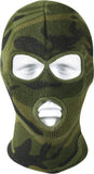 Woodland Camouflage - Deluxe 3-Hole Face Mask Balaclava, Acrylic