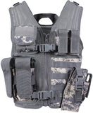 ACU Digital Camouflage - Kids MOLLE Compatible Cross Draw Tactical Vest
